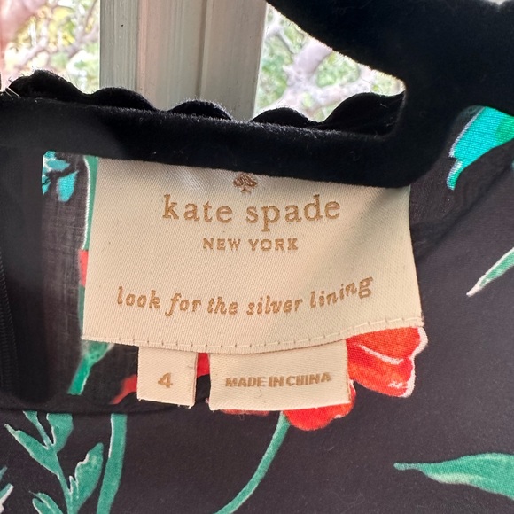 Kate Spade Jardin Hummingbird dress - size 4 - Picture 4 of 5